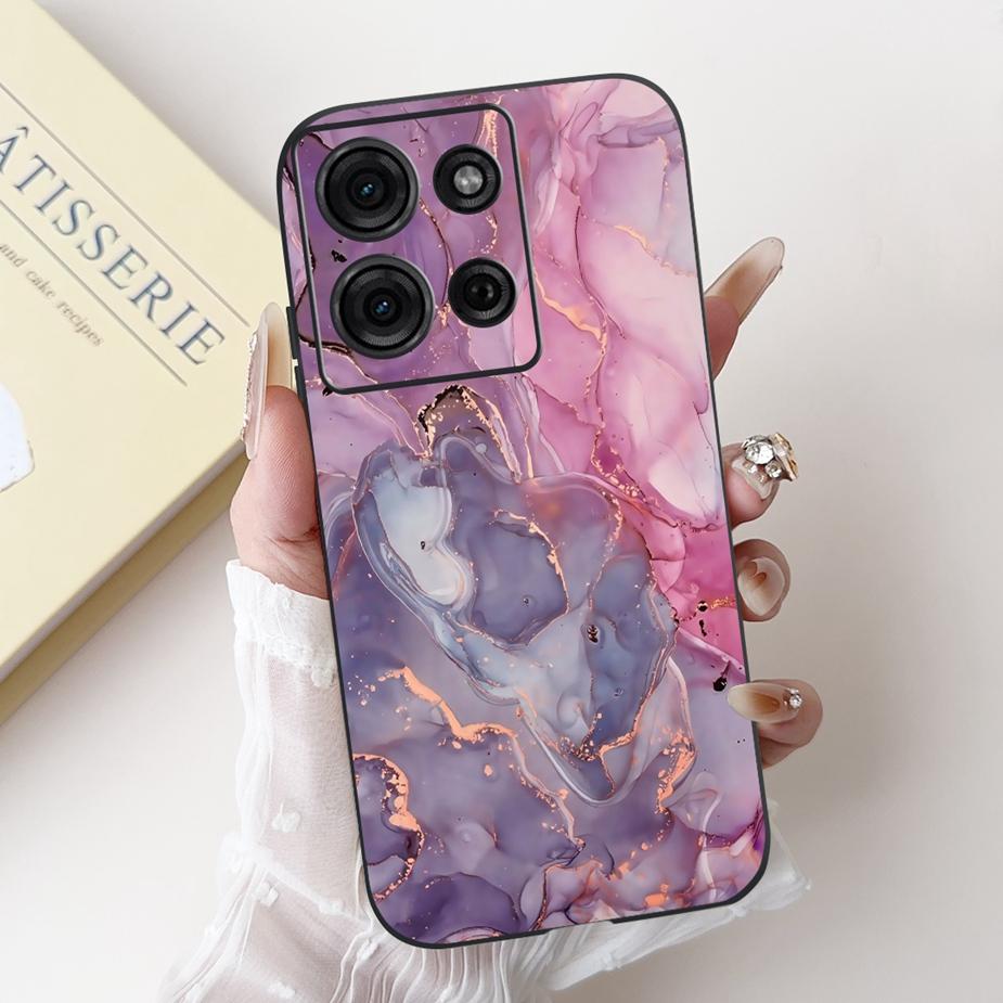 For Motorola Moto G15 Case MotoG75 XT2437-2 New Luxury Candy Painted Cover Soft TPU Phone Cases For Moto G75 G 15 MotoG15 Bumper