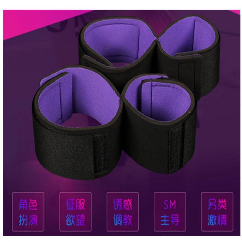 Adult Game Sexy Toys For Men Women Bondage Adjustable Handcuffs Ankle Straps Fetish No Vibrator Erotic Accessories Sex Shop