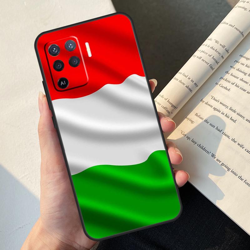 Italy Flag Case For OPPO A16 A15 A5 A9 A31 A53 A53S A1K A3S A5S A52 A72 A83 A91 A93 A54 A74 A94 Cover