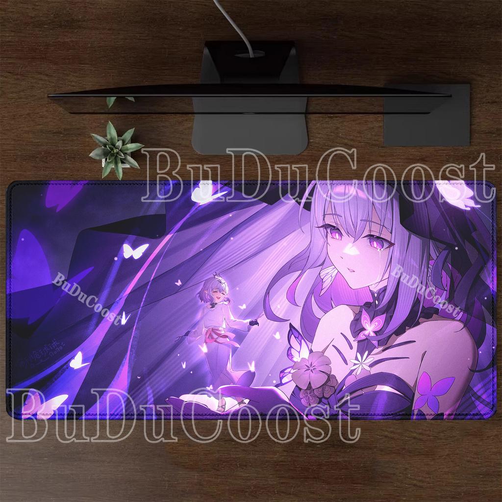 Anime Sexy Girl Castorice Honkai Star Rail HSR Mouse Pad Large Keyboard Mousepad Office Nonslip Base Gaming HD Printing Desk Mat