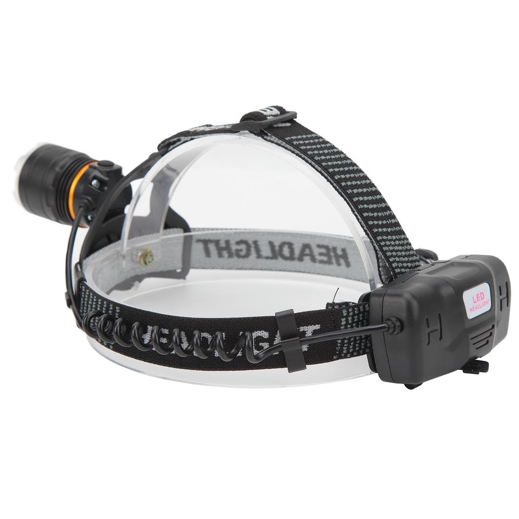 Wiederaufladbare Stirnlampe Hohe Helligkeit Einstellbarer Zoom Leicht Wasserdicht Stirnlampe für