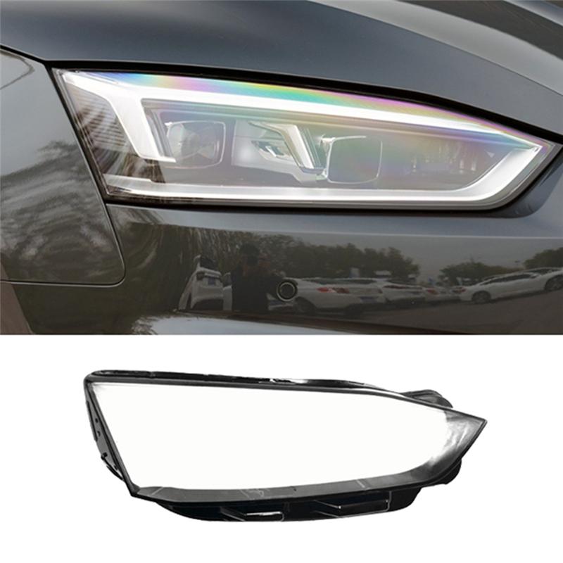 Car Front Headlight Cover Lampshades Lamp Shell Headlights Lens Cover For  A5 2017- Right