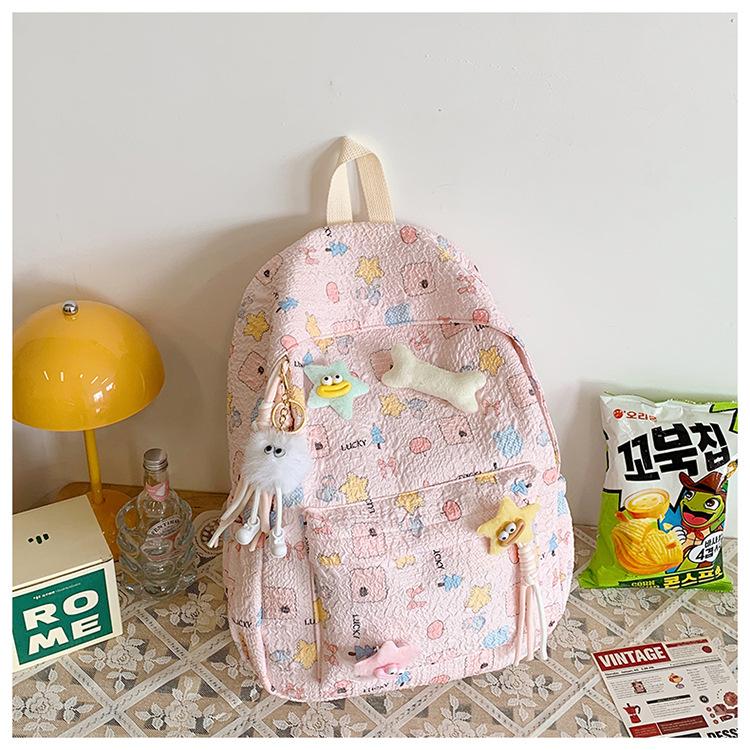 Schoolbag high-value schoolbag college student ins cute Japanese soft girl girl large-capacity versatile backpack backpack