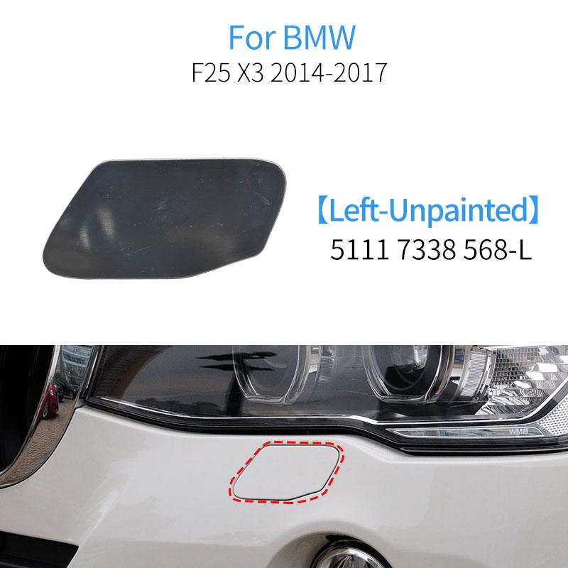 Car Front Bumper Headlight Washer Cover Cap  Accessories Painted Trim Shell For BMW X3 X4 F25 F26 LCI 2014-2017 51117338568