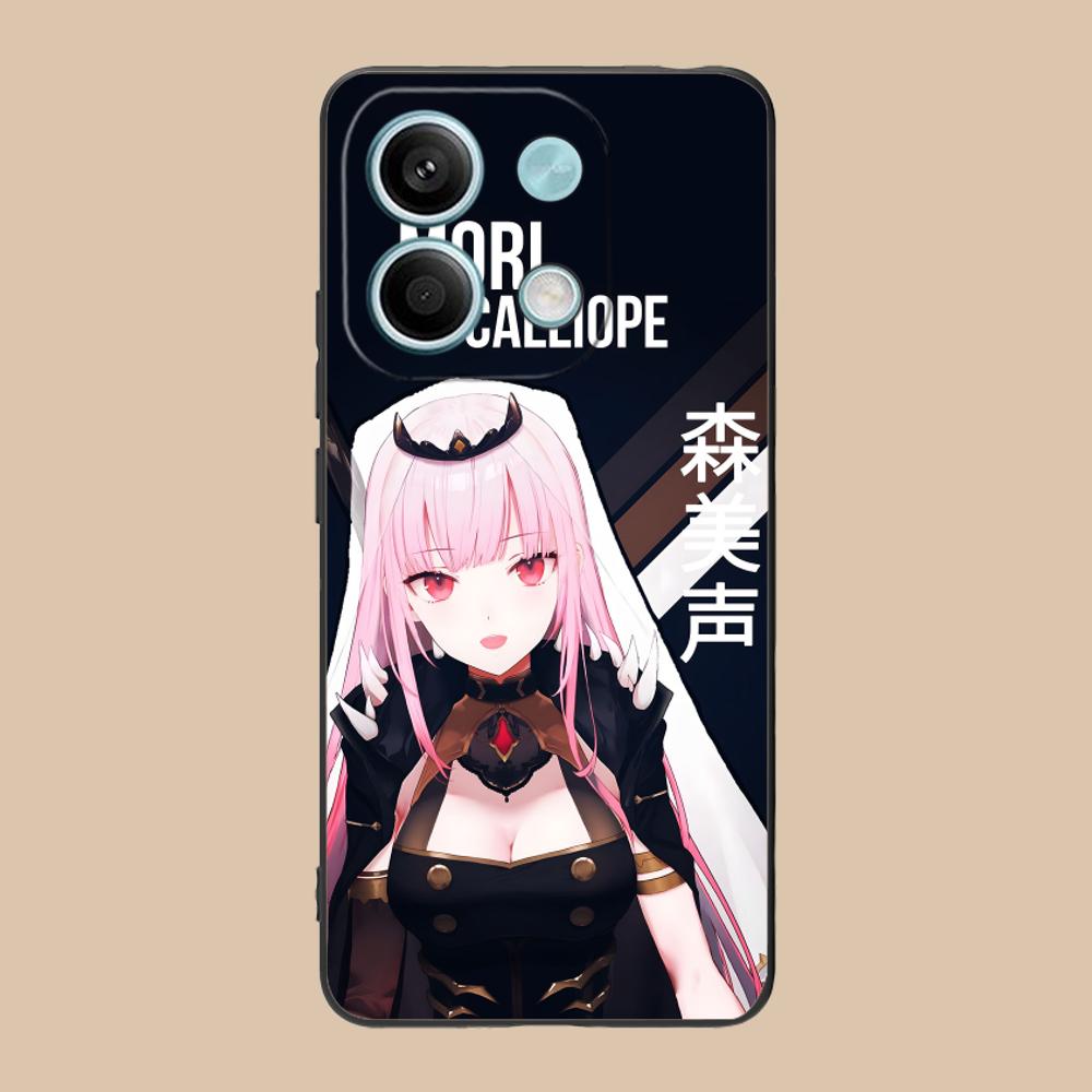 Holo Mori Calliope Matte TPU Mobile Phone Case for POCO F8 F7 F6 F5 F4 F3 F2 Pro GT C75 C71 C65 C61 C40 Pro Ultra Colorful Cover