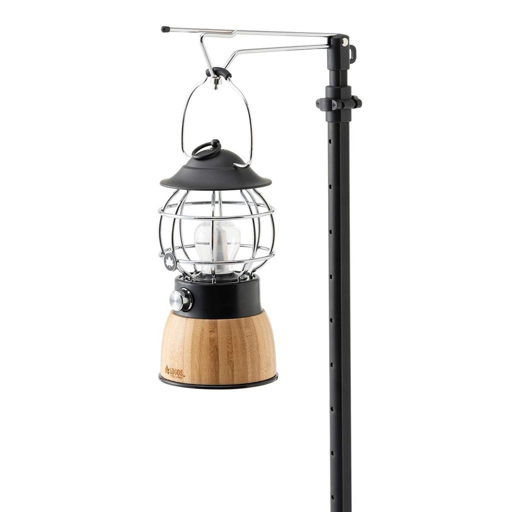 LOGOS Shadow Black Lantern Pole 71905001, Black, Approx. 93cm Wide X 81cm Deep X 200-90cm High