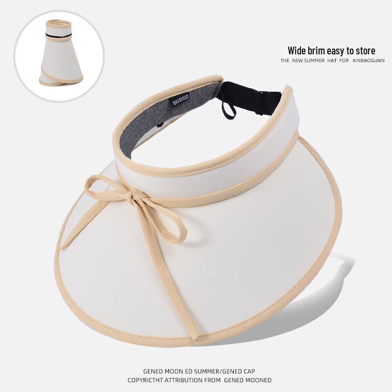 Женская шляпа-козырек JIAOXIU с широкими полями и бантом