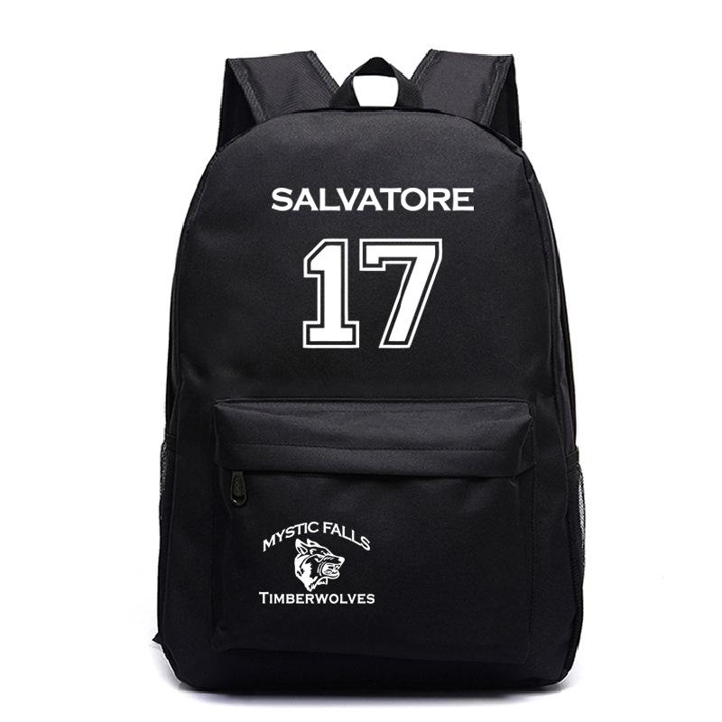 Vampire Diaries Peripheral Elementary and Secondary School Bags Grades 3-6 Casual Backpacks