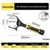 Large Opening Multifunctional Adjustable Wrench with Short Handle for Bathroom Use