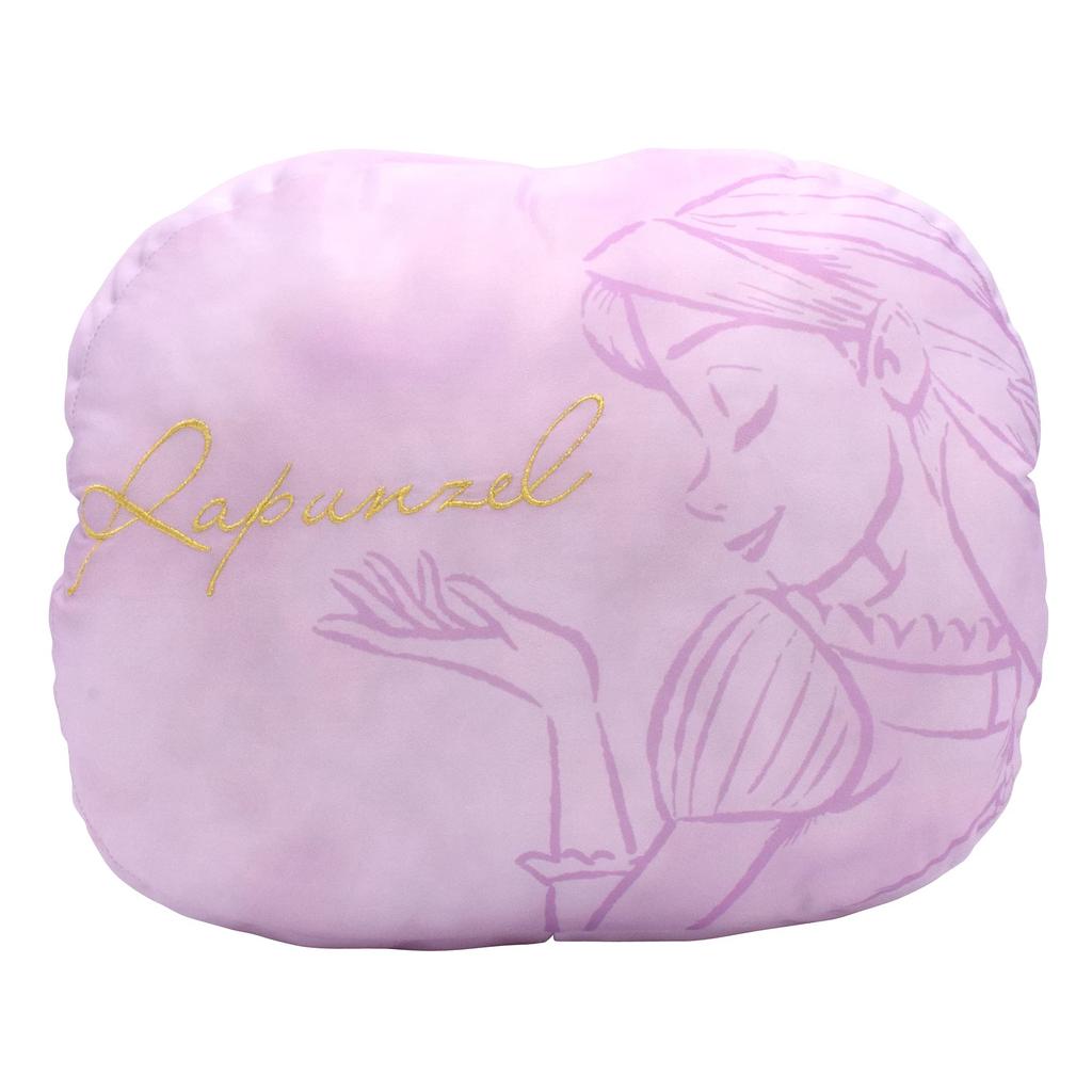 MORIPiLO Körperkühlung und Erfrischung für Kinder und 31x20cm Charakter Flauschiges Plüschtier Disney 4620532 Kissen, Erwachsene, Rapunzel, Lila, [Offiziell