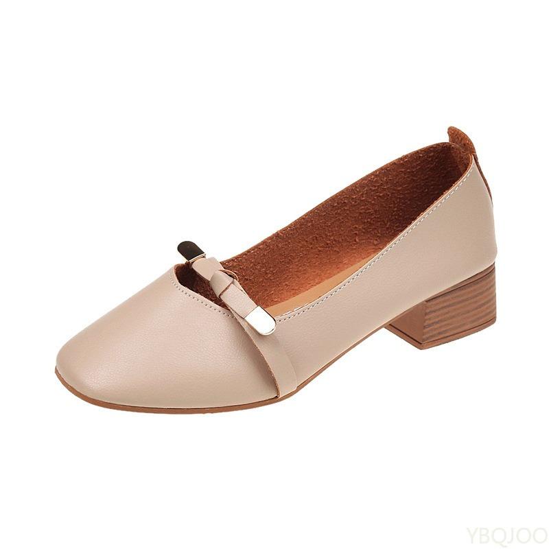Fashion Shallow Loafers Bowknot Casual ShoesWomen's Soft Leather Ballet Fashionable Versatile Flats Simple Comfortable Women Shoes
