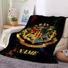 Custom Name Hogwarts Crest blanket for Couch & Bed, Plush Cozy Fuzzy Blanket Super Soft & Warm Blankets for Fall and Winter. 090893