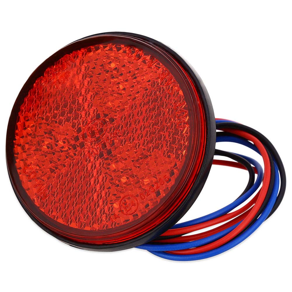 LED Car Round Tail Lights Motorcycle Brake Stop Marker Lamp Turn Singal Light Warning Light Bulbs
