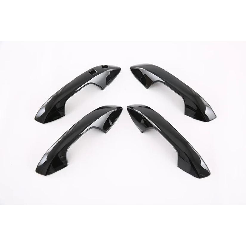 For BYD ATTO 3 Yuan Plus   Car Accessories ABS Chrome Door Handle Cover With Smart Key Hole Catch Cap Trim Molding
