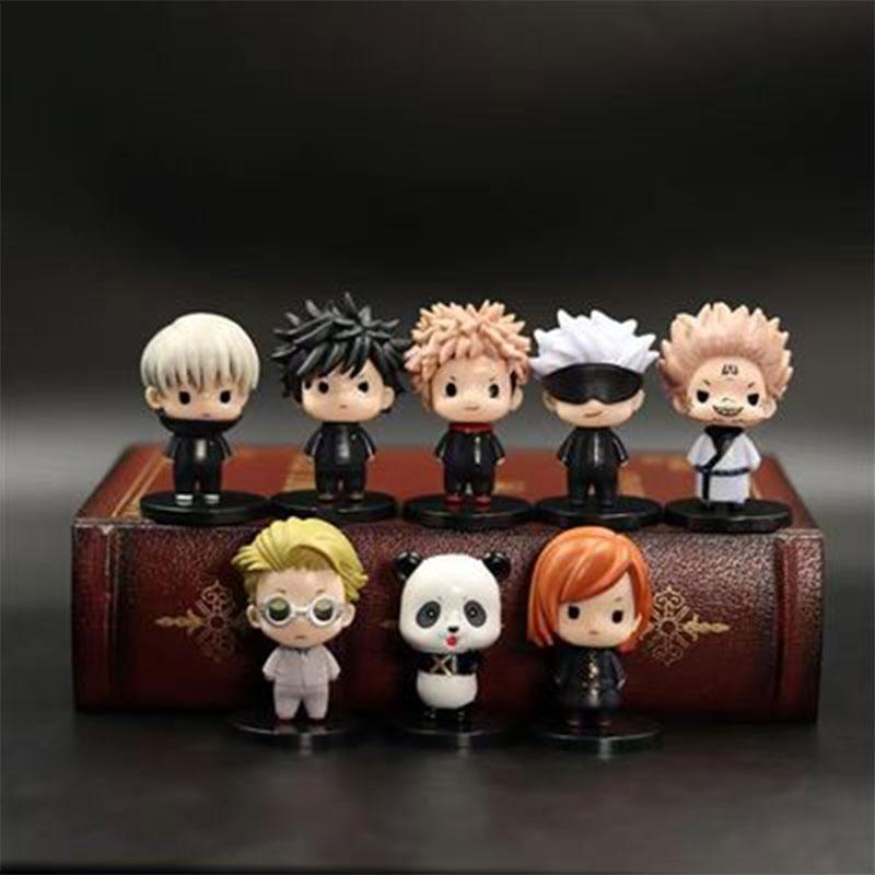 Sada 8 kusů figurky Jujutsu Kaisen 10cm