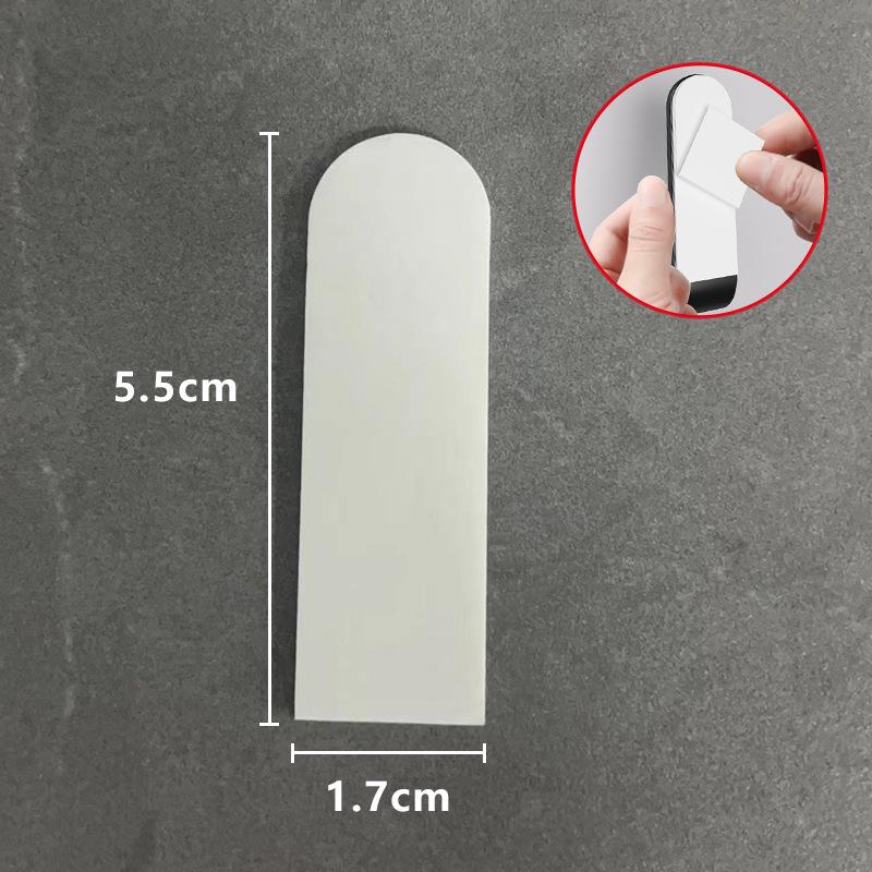 No-Drill Wall-Mounted Metal Hooks for Bathroom, Door, Hat, and Coat – Strong Adhesive Iron Hardware