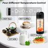 Electric Travel Kettle,12V/24V Car Coffee Warmer Kettle,Portable Hot Water Boiler,Small Hot Water Heater with Built-in Magnetic Induction Stirring