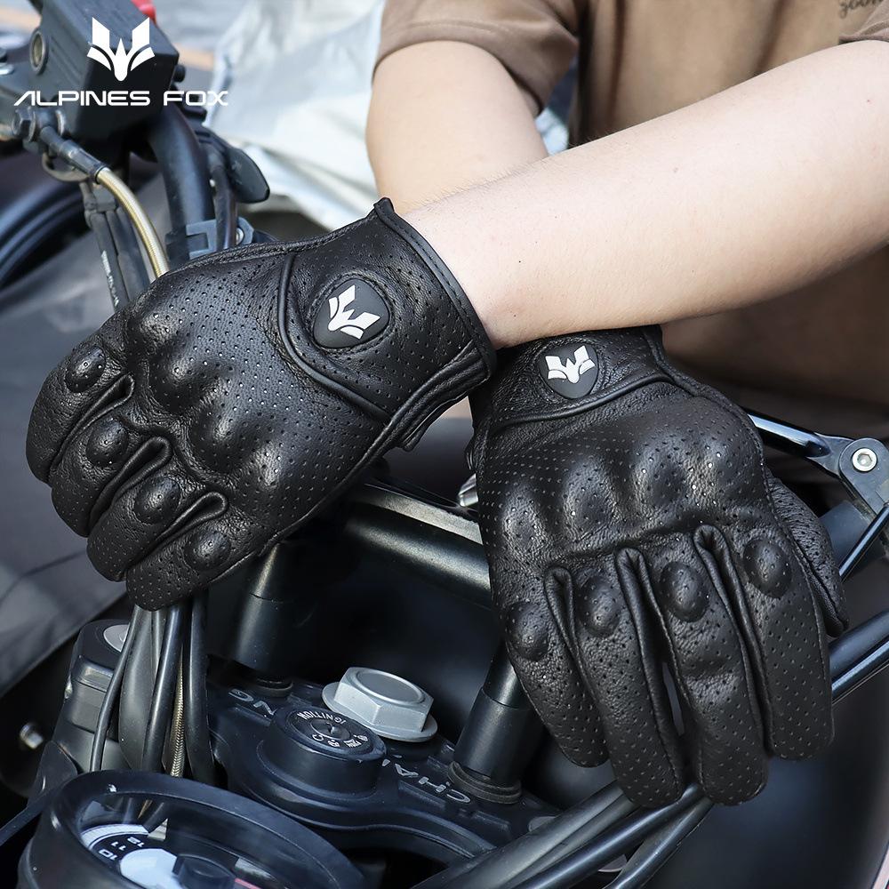 Motorcycle Locomotive Sheepskin Gloves