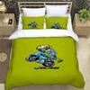 3D-gedrucktes Motorrad-Flotten-VR-46 Bettbezug Kissenbezug Bettwäsche-Set Einzelbett Doppelbett King für Kinder Erwachsene Schlafzimmer