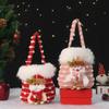 Creative Christmas Long Plush Peace Fruit Gift Bag for Children's Candy