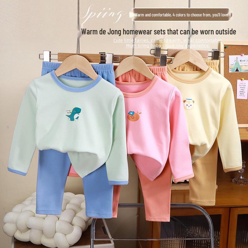 Children's 2025 Autumn/Winter Underwear Set: Cozy Pajamas for Boys and Girls