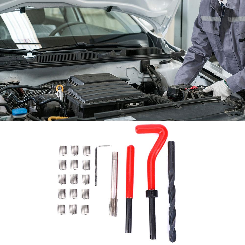 20 ks Sada na opravu závitů M8x1.25 Nerezová sada závitníků pro vnitřní závit