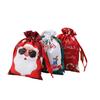 Christmas Velvet Bags Drawstring Pouch Candy Snack Gifts Bag for Xmas New Year Party Bracelet Jewelry Packaging Storage Bag