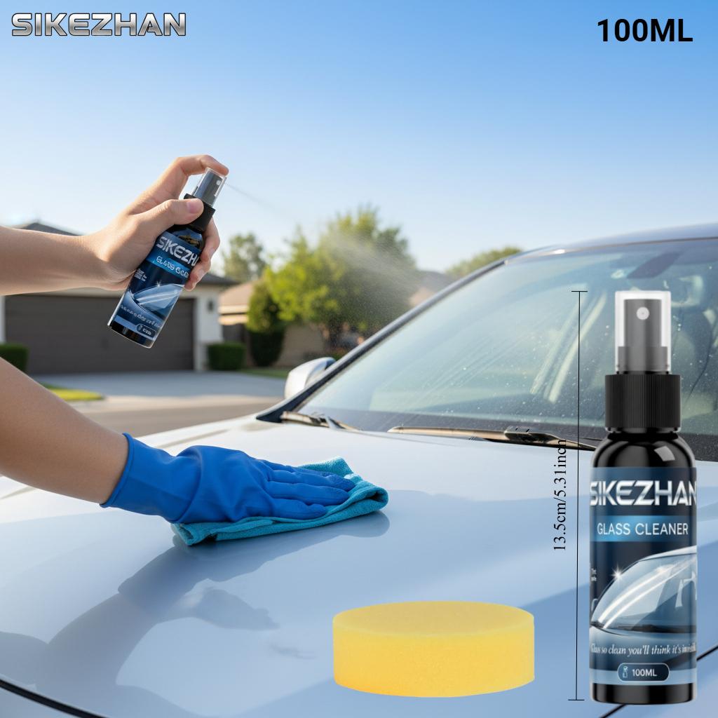 Farbensicherer & ammoniakfreier Glasreiniger, Professionelles streifenfreies Spray für Auto-Windschutzscheiben & Heimfenster