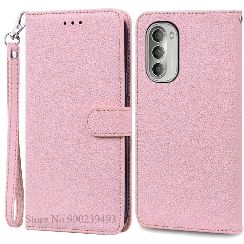 For Motorola G51 5G Deksel Lær Flip Lommebokdeksel For Moto G51 5G Deksel Mykt Silikondeksel For Motorola G51 5G Deksel Fundas