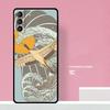 Art Crane Waves Phone Case For Samsung Galaxy S25 S26 Ultra S20 S21 S22 S23 S24 S10 Plus S25 FE Cover Coque