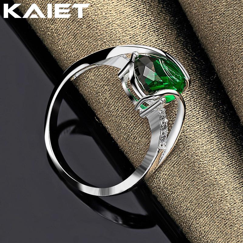 925 Silber Wassertropfen Kristall 7-10 Ring Anhänger Zubehör Für Damen Schmuck