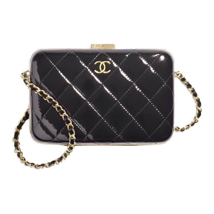 Chanel Sheepskin Makeup Box, Handbag, Shoulder Bag, Crossbody Bag Medium Women's Black AP2283-B05910-94305
