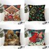 Cartoon Children'S Illustrations Religious Prints Pillow Case Linen Pillow Case Sofa Home Decor Cushion Cover Cushion Cove