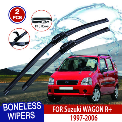 Για Suzuki WAGON R+ 1997-2006 Υαλοκαθαριστήρες Αυτοκινήτου Τύπου U Μαλακό Καουτσούκ Χωρίς Πλαίσιο Χωρίς Βραχίονες Υαλοκαθαριστήρες Αυτοκινήτου 20"+18"