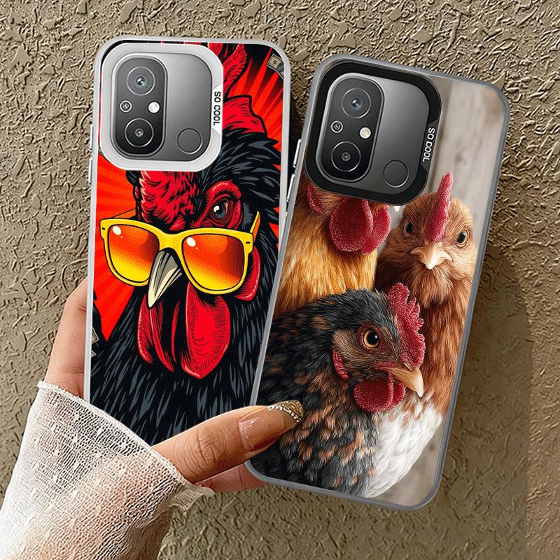 Chicken Hen Rooster Shockproof Phone Case for Xiaomi Poco X7 X6 X5 X3 Pro F7 Ultra M8 Redmi 15C 15 14C 13C 12C 10C 13 12 10