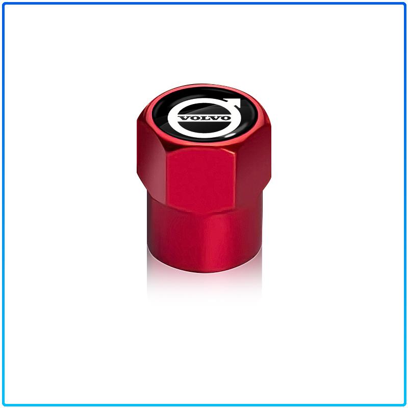4PCS Car Wheel Tire Valve Stem Caps Airtight Cover For Volvo Rdesign XC90 S60 XC60 V70 S80 S40 V50 V40 V60 C30 S70