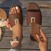 Trend Women Slippers New Summer Flat Sandals Fashion Outdoor Comfortable Slippers Flip Fops Casual Shoes Designer Slides Women