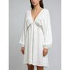 New Original Design V Neck Long Puff Sleeve Swing A-line Dress for Women, Casual Party Dress for European American Crossborder