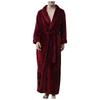 Paar solide verdickte Fala Fleece Bademantel Robe Pyjamas Bund Taschenanzug
