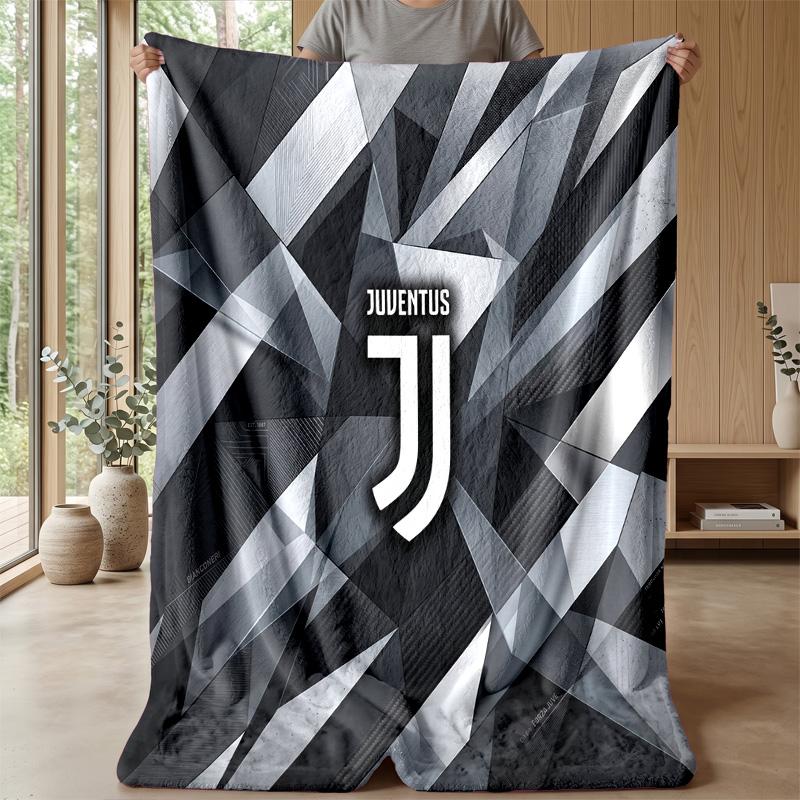 Juventus FC Theme blanket Soft Flannel Blanket Plush Throw Blanket Cozy Sofa Bed Blanket for Home Decor