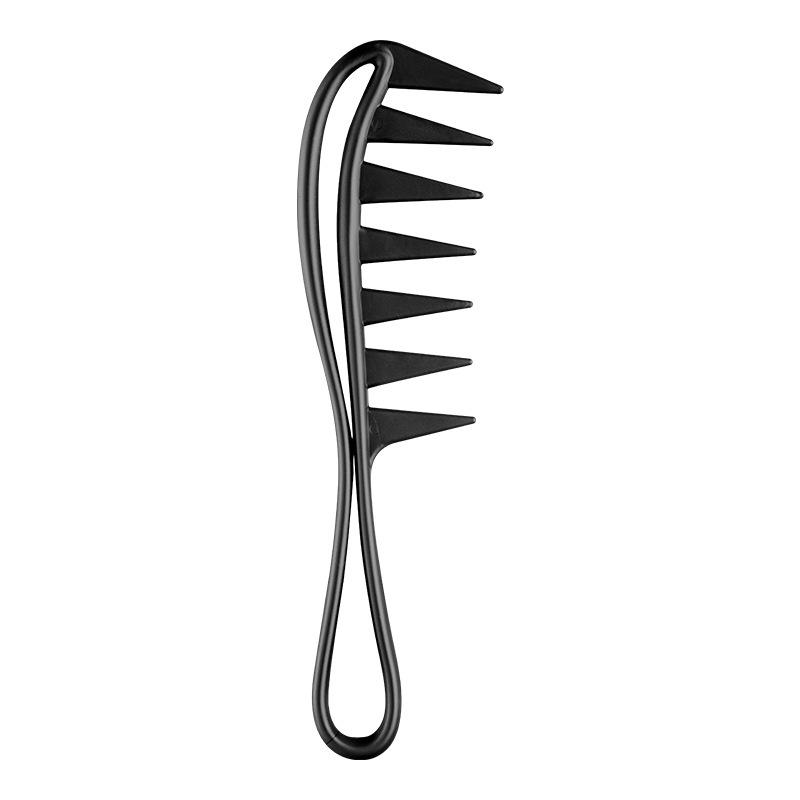 Handle Grip Large Tooth Curly Hair Comb Hair Styling Comb Men Hairdressing Wide Teeth Comb Gift
