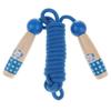 Adjustable Skipping Jump Rope Wooden Handle Rope Fitness Equipment - Blue