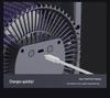 Compact Energy-Saving Low-Noise Desktop Fan for Strong Wind and Portable Air Circulation