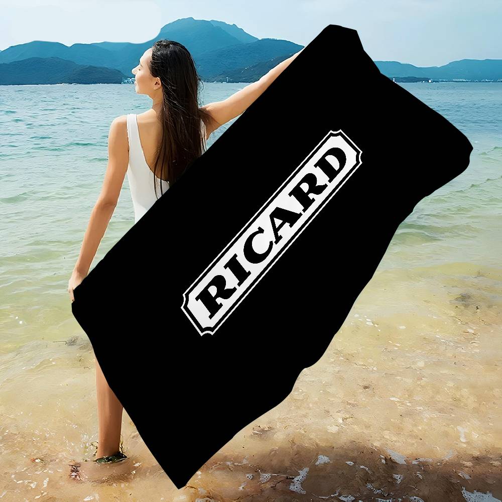 R-RicardS LOGO Microfiber Blanket Quick Drying Beach Towels Oversized Printing Super Absorbent Pool Towel Blanket