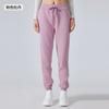Autumn and Winter Velvet Casual Sweatpants Women's High Waist Drawstring Tied Sports Trousers Outdoor Fitness Running Trousers