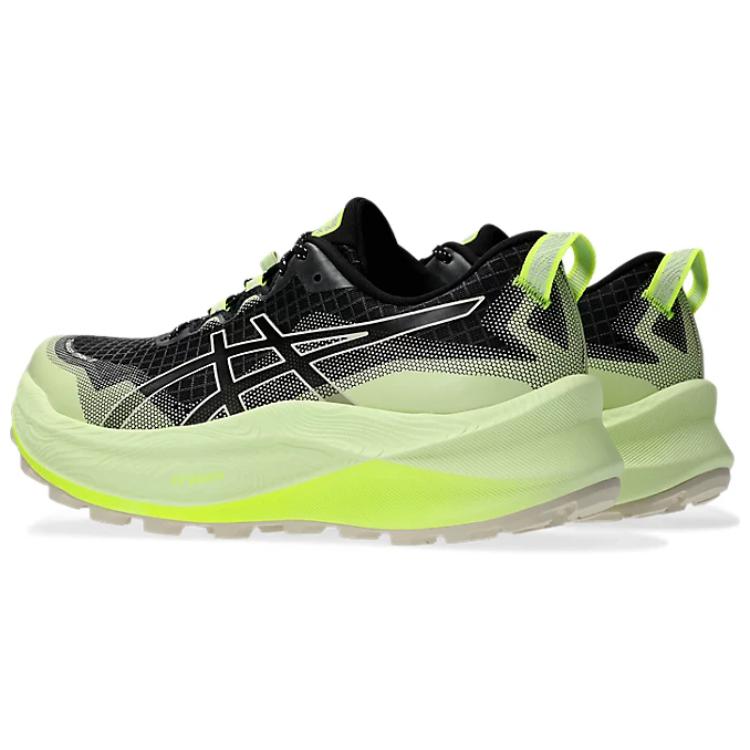 New Asics Gel Trabuco Max 3 Anti Slip Wear Resistant Low Top Running Shoes Unisex Black Green 1012B606-002