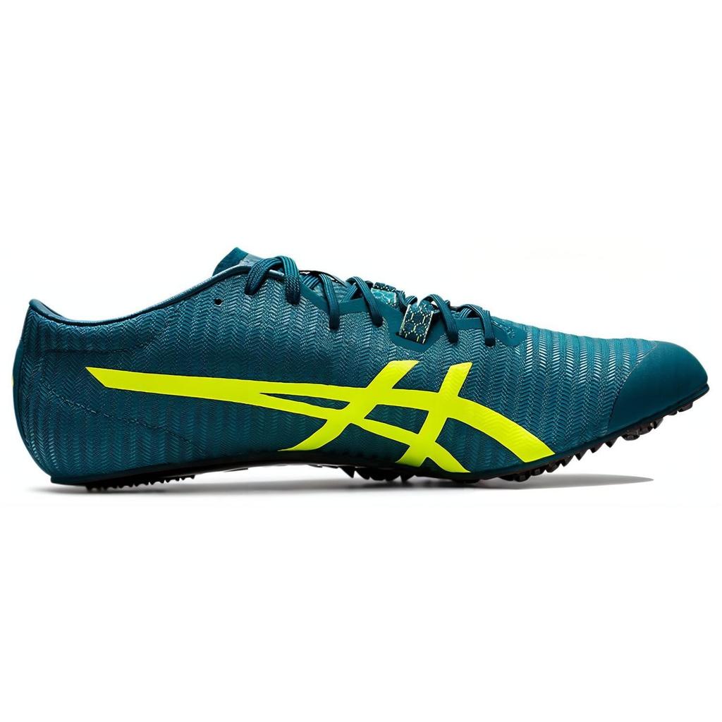 Asics Metasprint Fabric Low-Top Running Shoes Men sneaker Dark-Green Yellow 1093A160-300