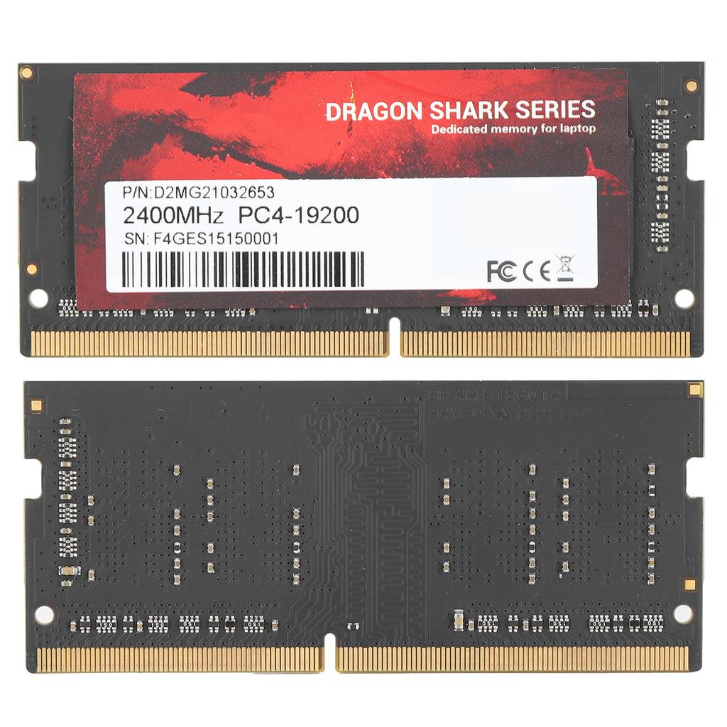 DDR4 RAM Slim Aluminum High Performance Easy Install DDR4‑2400MHz PC4‑19200 Notebook Memory16GB