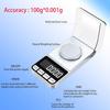Rechargeable High Precision Digital Milligram Scale 100g/0.001g Jewelry Scale, Gram Scale, Pocket Scale, Food Scale for Powder Medicine, Gold, Gem