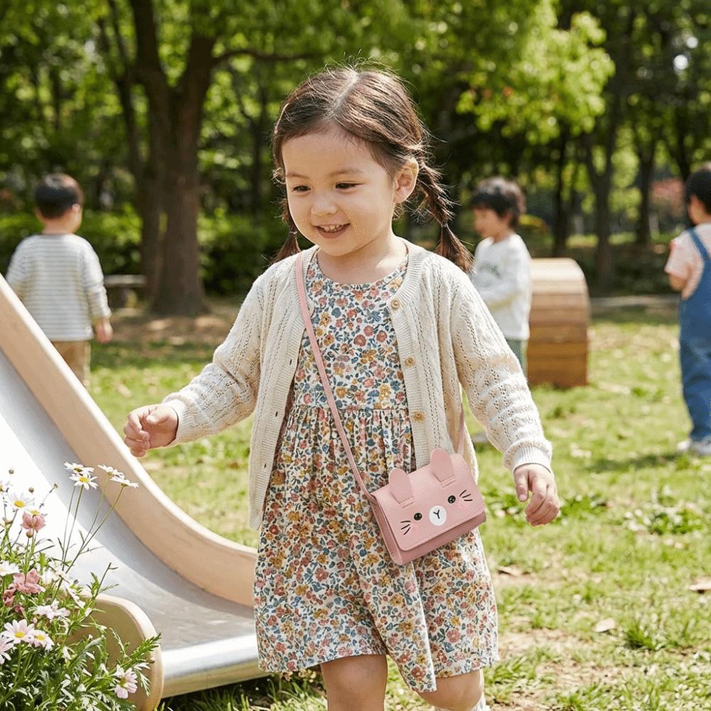 Portable Easter Rabbit Crossbody Bag Adorable Kids Coin Purse Children's Mini Handbags  Dress-Up